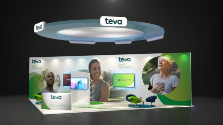 Stand TEVA fait pour In-Extenso